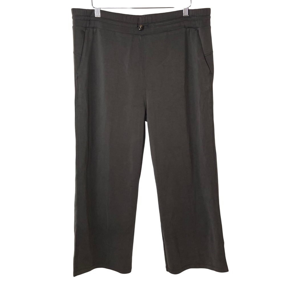 Ododos Women's Lounge Pants Wide Leg Drawstring Waist‎ Modal Blend Gray XL
